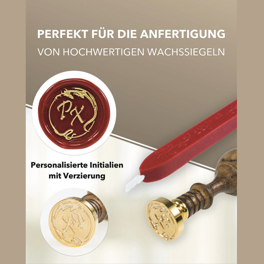 Siegelstempel personalisiert Design Drache 2