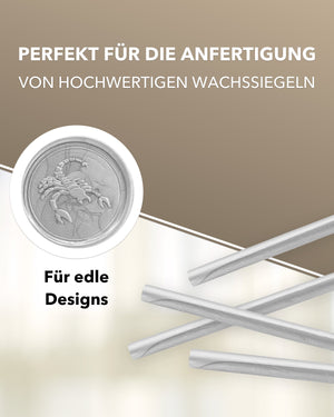 Siegelwachs (flexibel) für Pistole 7 mm, 6-er Pack Silber