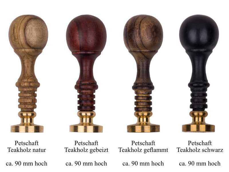 Siegelset Premium mit undividueller Gravur Logo oder Wappen