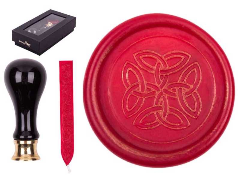 Siegelset Rimini Motiv "Celtic" inkl. Siegelwachs Rot