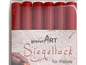 Siegellack (brechbar) für Pistole 7 mm, 6-er Pack Rot