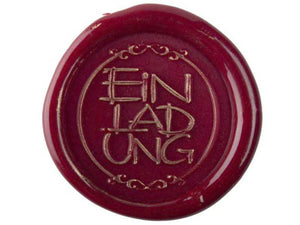 Fertige Siegel mit Motiv "Einladung", 28 mm