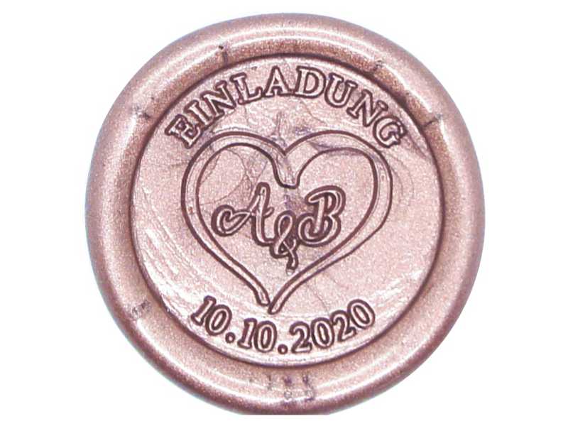 Fertige Siegel Hochzeit Motiv 66, 28 mm