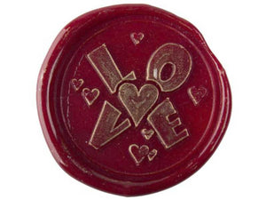 Fertige Siegel mit Motiv "LOVE", 28 mm